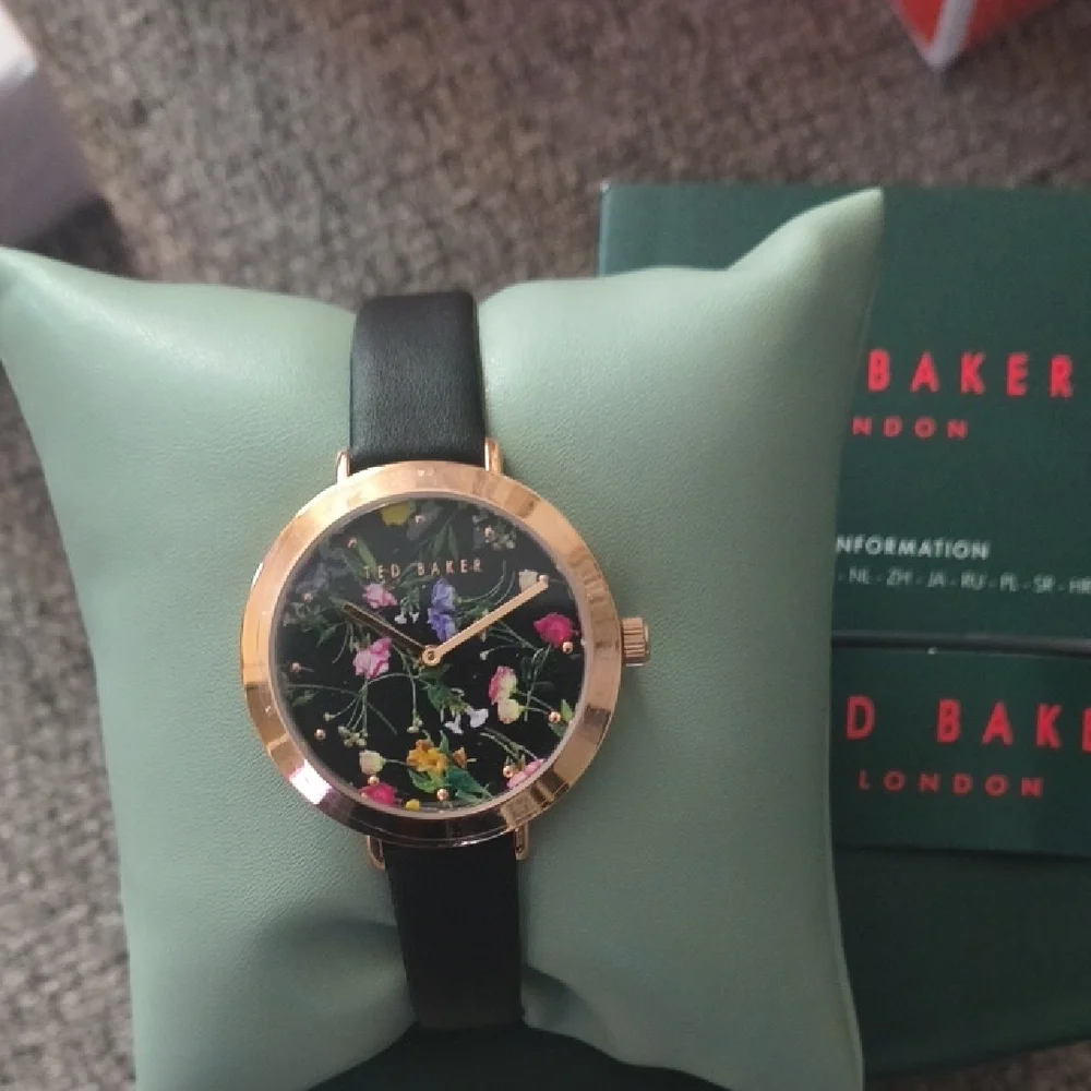 Ted Baker Rose Gold Floral Watch - Picture 3 of 6
